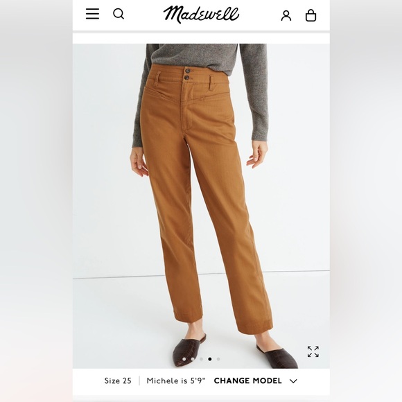 Madewell Tapered Pants: Pieced Yoke Edition - Picture 3 of 15